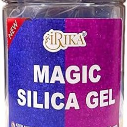 IRIKA Magic Blue Silica Gel (250g) with Jar | Reusable, Non-Toxic Flower Drying Agent for Resin Art & Craft-image-56