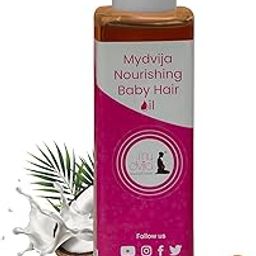 My Dvija Nourishing Baby Hair Oil, 100ml, with Vitamins A, B, D & E, 36 Herbs-image-4