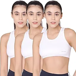 bodycare Women's Cotton Non Padded Non-Wired Sports Bra (Pack of 3)-picture-41