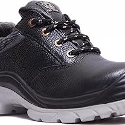 HILLSON Men Nucleus Steel Toe Isi And Ce Certified Dual Density Protective Footwear Safety Shoes With 200J Toe Cap(Steel Toe,8) Black-picture-22