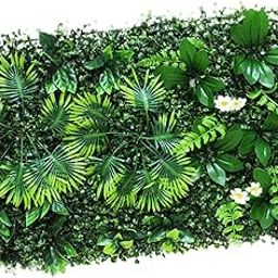 HEAVENGLOW Artificial Plant Wall Panel Faux Grass Wall Panel for Backyard Wedding Party Style C-image-70