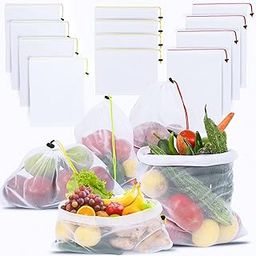 Evafly Fruit Protection Bags |Size : 13x9 cm|Pack Of 12 |Reusable Mesh Net with Drawstring |Breathable, UV-Resistant & Eco-Friendly |Insect & Pest Cover for Fruits, Vegetables, Garden & Farm-picture-6