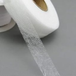 GEMSY Hem Tape Rivil Civil Fabric Fusing Tape Double Sided | Adhesive Hem Tape Iron on Tape (White) Buckram Interfacing Interlining Fusible 100Yards Sewing Accessory Adhesive | Tailoring Fusing Tape-image-2