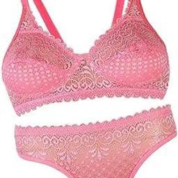 Women's Bridal Floral Lace, Underwire, High Cut Thong Honymoon Lingerie Bra Panty Set Adjustable Straps for Easy Wear, Lightweight and Breathable Material-image-74