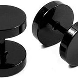 Valentine jewellery Stainless Steel Mens Earrings Kaju Bali Black Gold Silver Piercing Screw Bali Stud Hoops Earing Multicolor Earrings Combo for men boys Unisex-image-93