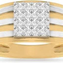 pc jeweller The Cain 18KT Yellow Gold and Diamond Ring for Men-picture-21