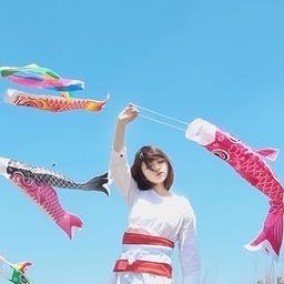 100cm Rainbow Windsock Carp Flag Koi Nobori Wind Streamer Hanging Kite Decor-image-61