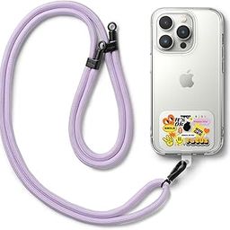 Ringke Holder Link Strap with Graphic Design TPU Tag, Adjustable Crossbody Polyester Rope Lanyard Compatible with Universal Smartphone Case - Focus-image-6