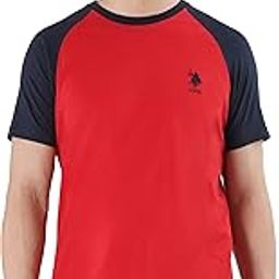Men's Cotton Assn Raglan Sleeve Colour Block LE003 Lounge T-Shirt - Pack of 1 Regular Fit Solid (Pack 1)-image-71