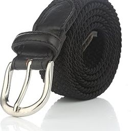 Children's Canvas Elastic Fabric Woven Stretch Braided Belts 2012-Black-S (20-22)-image-11