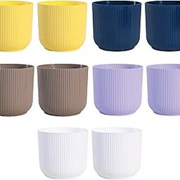 UGAOO Ibiza Pots for Home Planters, Decor, Garden Multicolour | Suitable for Home Indoor & Outdoor Gardening Plants (Ibiza Pots Pack of 10)-image-10