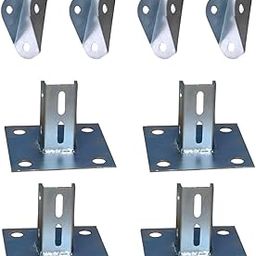 Kenbrook Solar Panel Mounting Stucture Base Plate with Degree Angle (Set of 1)-7