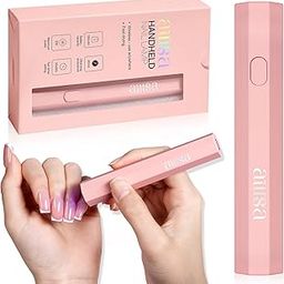 AILLSA - Flash Curing Light for Gel Nails, Handheld LED Nail Lamp, Mini UV Light, Wireless Gel Lamp, Fast Drying, Portable, Single Finger Gel Light, for Gel Nails(Pink)-37