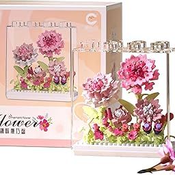 Flowers for Lego, Carnation Set for Lego, Building Blocks and Toys for Legos, Artificial DIY Simulation Plant Series Building Set Gift Creative Model Kit Home Office Decor from The Botanical-image-1
