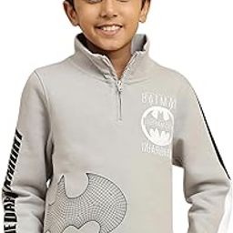Kidsville Official Batman Printed Regular Fit Sweatshirt for Boys-image-65