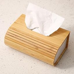 HOKIPO Magnetic Wooden Tissue Box Holder (AR-5050)-image-44