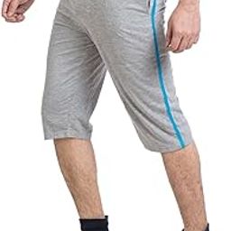 Grey Three Fourth/Three Quarter/Three by Fourth / 3/4 / Capri for Men- Casual/Sports Wear-picture-13