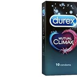 Durex Real Feel Long-Lasting Lubricant - 50ml | Silicone Lube lasts 3X Longer vs Water-Based Lube | Non-Sticky, Smooth and Warm & Durex Mutual Climax Condoms for Men & Women - 10 Count COMBO-21