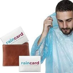 Compact Foldable Emergency Rain Poncho, Pocket Size, Unisex, Travel-Friendly pack of 5-18