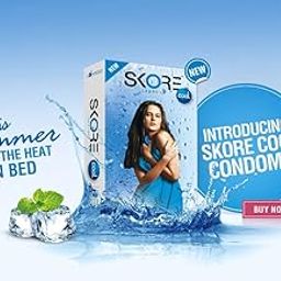 Skore Cool Condoms - 10 Count, Pack of 4 (Mint)-80