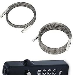 DOCOSS 3 in 1 Multi-Purpose Steel Helmet Lock for Bike/Cycle With 3 Lengths Cables - Bag, Door, Luggage, Gate, and Bicycle Lock-19