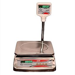 Gt weighing scale 50kg x 2 gram SS weight machine for shop,fruit shop, Grocery shore, factory and much more (Pole-30)-14