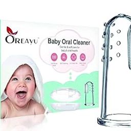 OREAYU Baby Finger Manual, Transparent Toothbrush, Tongue Cleaner, Food Grade Silicone-image-68