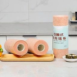 KPS Coconut Greasy Tissue Roll | Oil Absorbing Paper Roll | Grease Removing Kitchen Wipes | Reusable & Washable Non Stick Roll | Household Cleaning Cloth (Pack of 1,Multicolor)-10