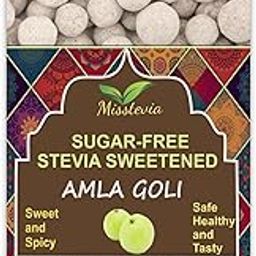 Misstevia Sugar Free Amla Goli Sweet And Spicy | Sweetened With Stevia | Kids And Diabetes Friendly | Made Of Fresh Amla Fruits | Sugar Free Mouth Freshener | Natural and Guil Free Mukhwas (Pack Of 1)-image-7