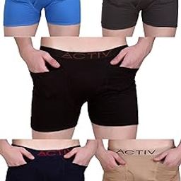 Men Long Trunk with Inner Pocket,Pack of 5 |Pure Cotton-picture-27