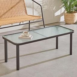Home Centre Fullerton Glass Top Coffee Table - Brown-image-38