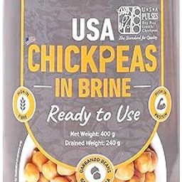 Urban Platter USA Chickpeas in Brine, 400g (Ready to Use | Drained Weight 240g | Garbanzo Beans | Perfect for Curries, Salads, Dips and More)-image-50