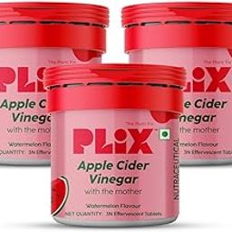 PLIX - THE PLANT FIX Apple Cider Vinegar Effervescent Mini | Vitamin B6 & B12 | Pack of 3 (Watermelon), 9 Tablets | No Added Sugar | Easy to Carry & Consume-11