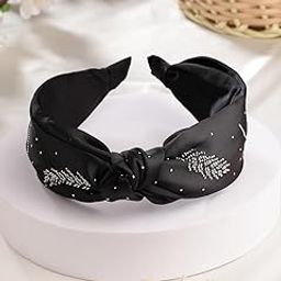 Plastic Embellished Hairband For Girls And Women Set of 1 (Black)-image-88