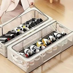 ZEXREL® Clear Foldable Shoe Bag | Shoe Box Organizer | Transparent Shoe Rack | Dustproof Shoe Cover | Space-Saving Sneaker Box | Foldable & Easy to Clean | Storage Organizer- (2)-image-40