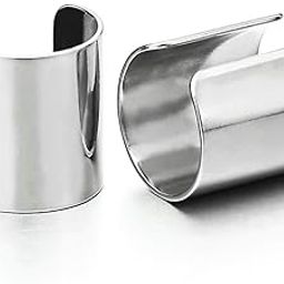 2pcs Stainless Steel Colorful Ear Cuff Ear Clip Non-Piercing Clip On Earrings for Men and Women-image-43