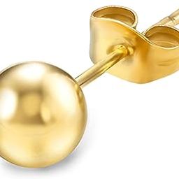 6 mm Stainless Steel Ball Stud Single Earrings Jewellery Gift For Men & Women-image-86