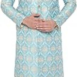 Silk Blend Men Kurta Set-image-73