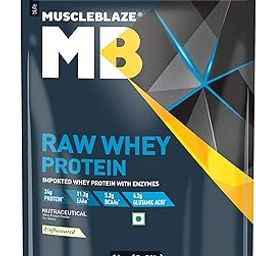 MuscleBlaze Raw Whey Protein Concentrate (Unflavoured, 1kg) | Light & Clean Protein | Easy to Digest-22