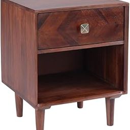 Orange Tree-Compact Wooden Bedside Table with Drawer – Nightstand for Bedroom, Living Room, or Corner Space-image-35