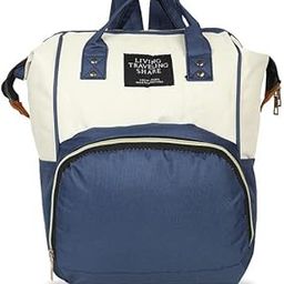 Chinmay Kids Baby Diaper Backpack for New Born Baby Mother/Mom Stylish Polyester Organizer Bag for Casual Travel Outing & Traveling (White Blue, 16 X 9.5 X 7.5 in)-image-78