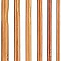 Wooden Crochet Hooks Set Soft & Smooth Surface Best for Long Knitting Crochets Work, Rose Wood (3mm-5.5mm)-image-14