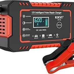 Car Battery Charger, 12V 6A Smart Battery Trickle Charger Automotive 12V Battery Maintainer Desulfator with Temperature Compensation for Car Truck Motorcycle, Lead Acid Batteries- 2 Years Warrenty-11