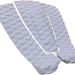 SECRET DESIRE 3Pcs Surfboard Traction Pad Board Pads for Fish Board Bodyboards Surf Boards White-image-67