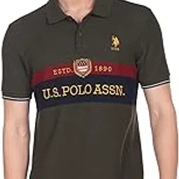 u.s. polo assn. Men Cotton Embroidered Logo Polo Slim Fit Shirt-picture-48