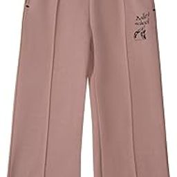 Alan Jones Clothing Girl's Wide Leg Fit Mid Rise Track Pant-image-83