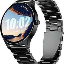 Boult Newly Launched Rover Pro Smartwatch 1.43'' AMOLED, BT Calling 5.2, 1000 Nits Brightness, IP68, 150+ Watchfaces, 120+ Sports Modes, AI Voice Assistant, SpO2 Monitoring (Metal Black)-picture-5