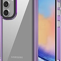 amazon basics Back Case Cover for Samsung Galaxy A34 5G (TPU + PC_Translucent Purple)-image-32