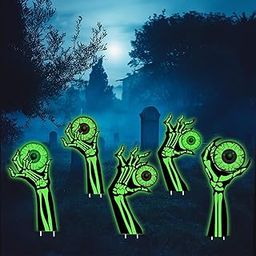 Glow in Dark Halloween Yard Sign with Stakes-image-14