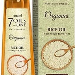 Emami 7 Oils In One Organics RICE OIL Hair Repair& No Frizz| Nourishing & Hydrating| Ultra-Light & Non-Sticky | Certified Organic | Free From Parabens, Sulphates & Harmful Chemicals |For Soft, Shiny Hair - 200ml-image-8